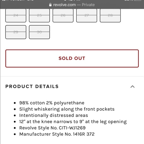 NWT Citizens Of Humanity Rocket High Rise Skinny - Picture 11 of 11